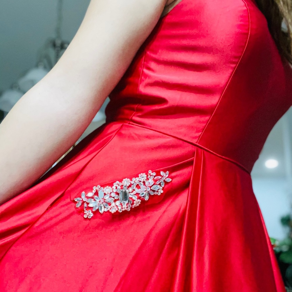 Blondie Nites  crystallized red  dress